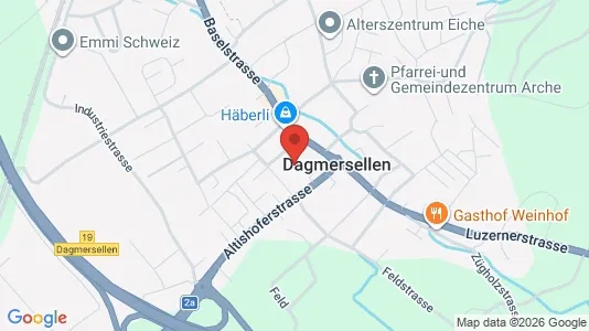 Apartments for rent i Willisau - kort over placeringen