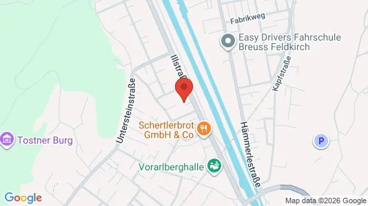 Apartments for rent i Feldkirch - kort over placeringen
