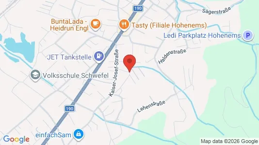 Apartments for rent i Hohenems - kort over placeringen