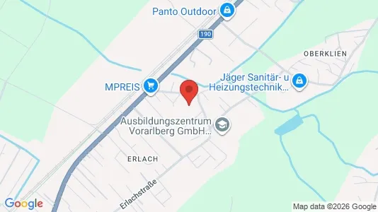 Apartments for rent i Hohenems - kort over placeringen