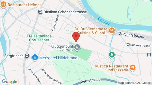 Apartments for rent i Dietikon - kort over placeringen