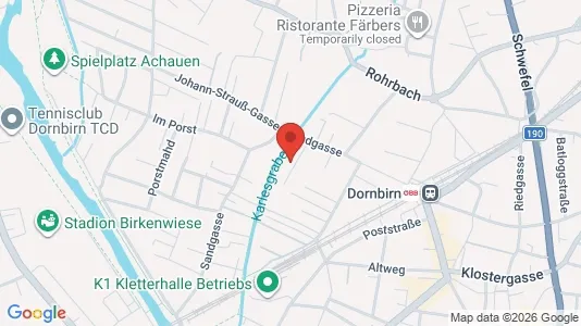 Apartments for rent i Dornbirn - kort over placeringen