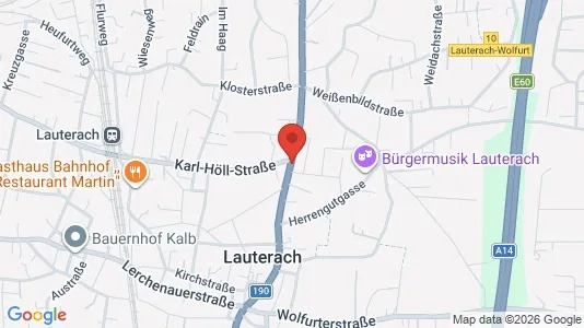 Apartments for rent i Lauterach - kort over placeringen