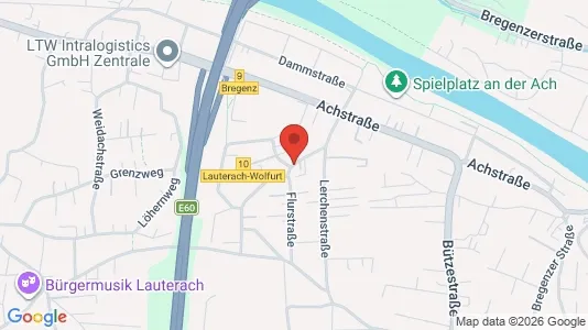 Apartments for rent i Wolfurt - kort over placeringen