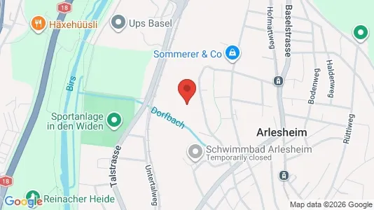 Apartments for rent i Arlesheim - kort over placeringen