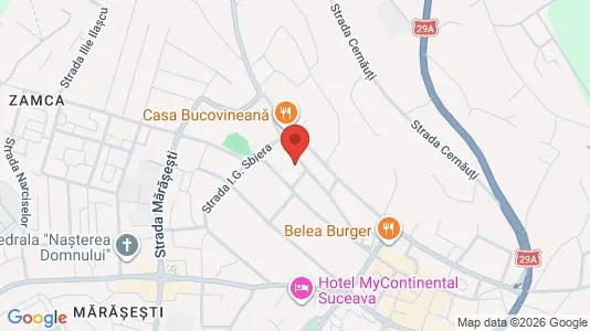 Apartments for rent i Suceava - kort over placeringen