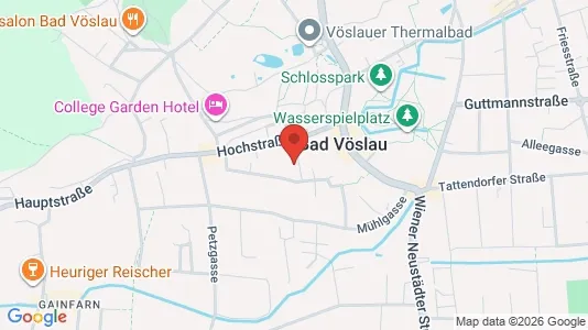 Apartments for rent i Bad Vöslau - kort over placeringen