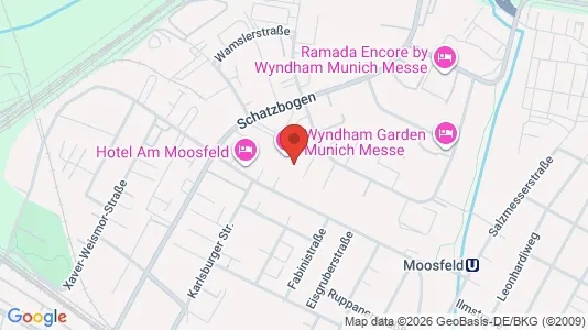 Apartments for rent i Munich Trudering-Riem - kort over placeringen