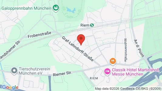 Apartments for rent i Munich Trudering-Riem - kort over placeringen