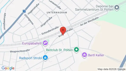 Apartments for rent i Sankt Pölten - kort over placeringen