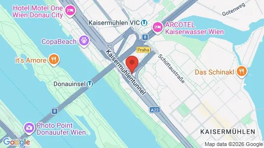 Apartments for rent i Vienna Donaustadt - kort over placeringen