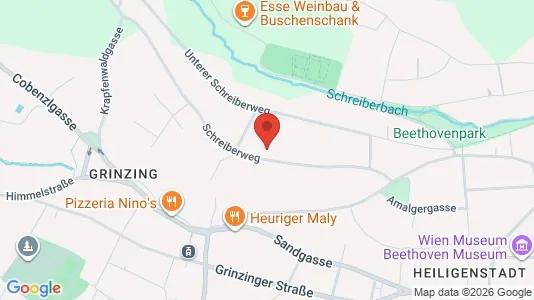 Apartments for rent i Vienna Döbling - kort over placeringen