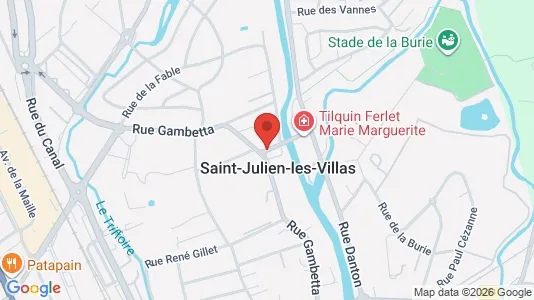 Apartments for rent i Troyes - kort over placeringen