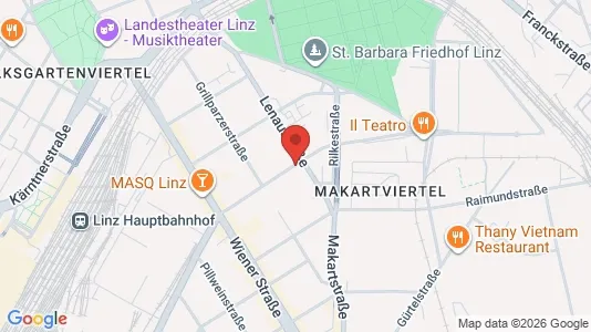 Apartments for rent i Leonding - kort over placeringen
