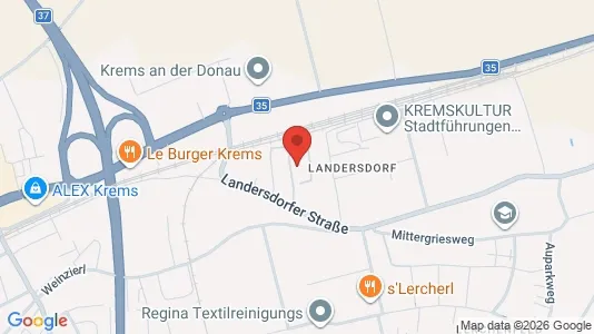 Apartments for rent i Krems an der Donau - kort over placeringen