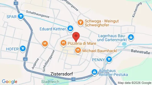 Apartments for rent i Zistersdorf - kort over placeringen