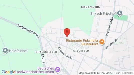 Apartments for rent i Stuttgart Plieningen - kort over placeringen