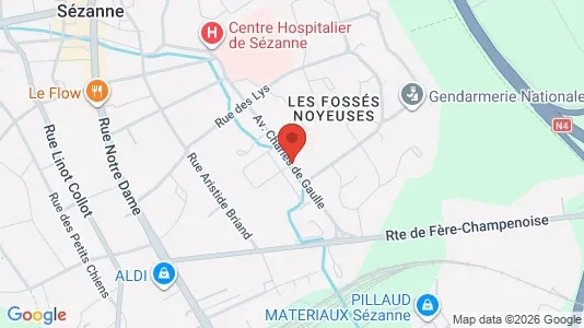 Apartments for rent i Épernay - kort over placeringen