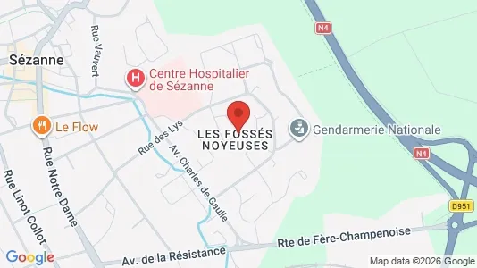 Apartments for rent i Épernay - kort over placeringen