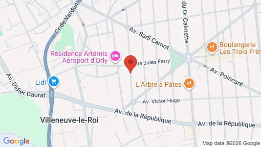Apartments for rent i Nancy - kort over placeringen