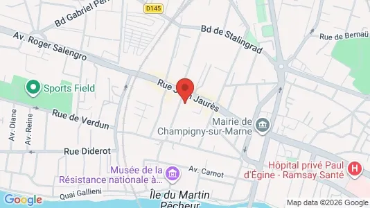 Apartments for rent i Nogent-sur-Marne - kort over placeringen