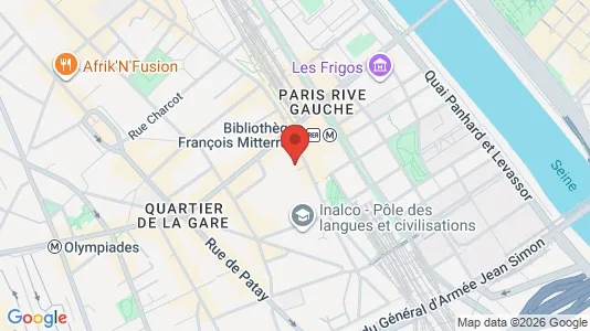 Apartments for rent i Paris 13ème arrondissement - Place d'Italie - kort over placeringen