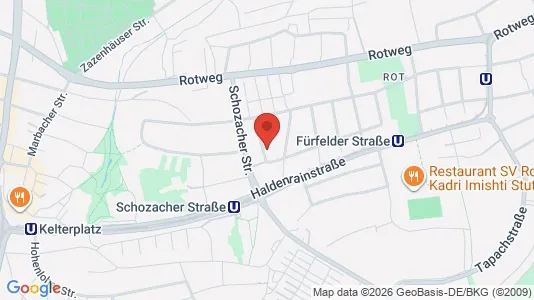 Apartments for rent i Stuttgart Zuffenhausen - kort over placeringen