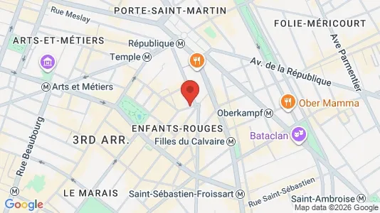 Apartments for rent i Paris 3ème arrondissement - Marais - kort over placeringen