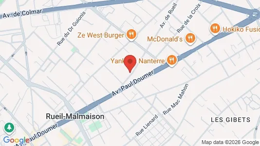 Apartments for rent i Nanterre - kort over placeringen
