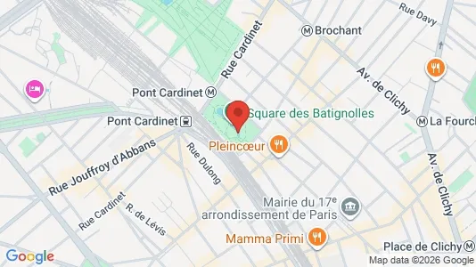 Apartments for rent i Paris 17ème arrondissement - kort over placeringen