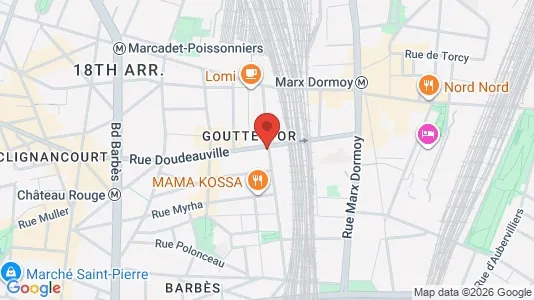 Apartments for rent i Paris 18ème arrondissement - Montmartre - kort over placeringen