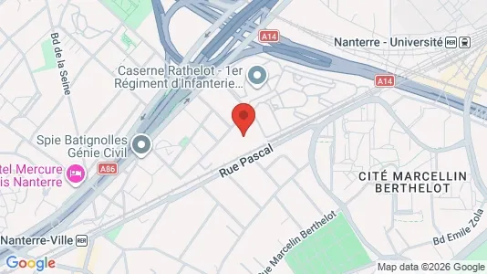 Apartments for rent i Nanterre - kort over placeringen