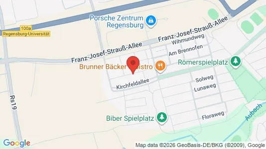 Apartments for rent i Regensburg - kort over placeringen