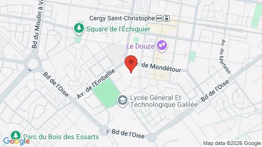 Apartments for rent i Pontoise - kort over placeringen