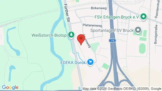 Apartments for rent i Erlangen - kort over placeringen