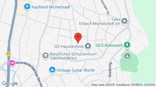 Apartments for rent i Odenwaldkreis - kort over placeringen