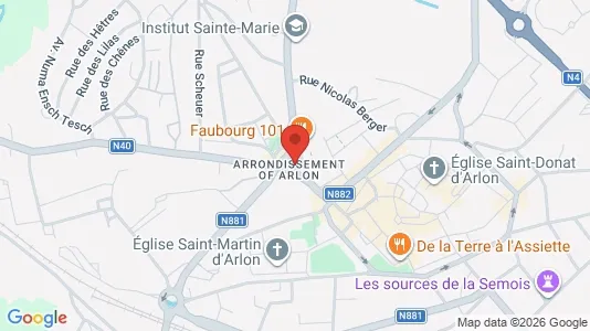Apartments for rent i Aarlen - kort over placeringen