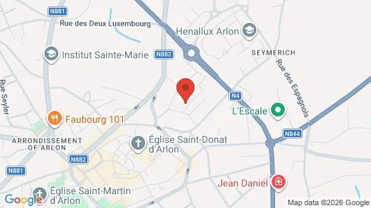 Apartments for rent i Aarlen - kort over placeringen