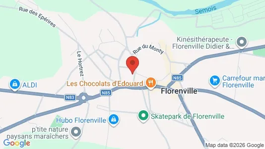 Apartments for rent i Florenville - kort over placeringen