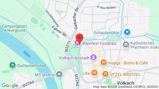 Apartments for rent i Kitzingen - kort over placeringen
