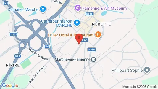 Apartments for rent i Marche-en-Famenne - kort over placeringen