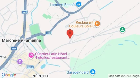 Apartments for rent i Marche-en-Famenne - kort over placeringen