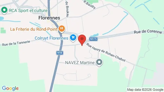 Apartments for rent i Florennes - kort over placeringen