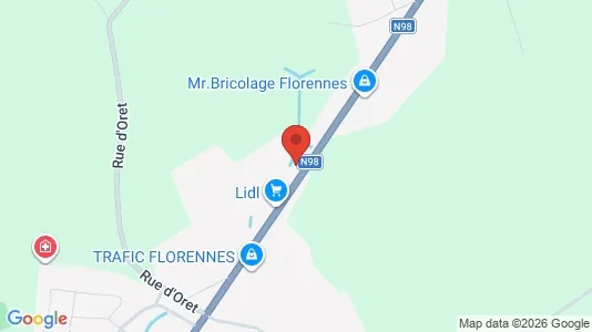 Apartments for rent i Florennes - kort over placeringen