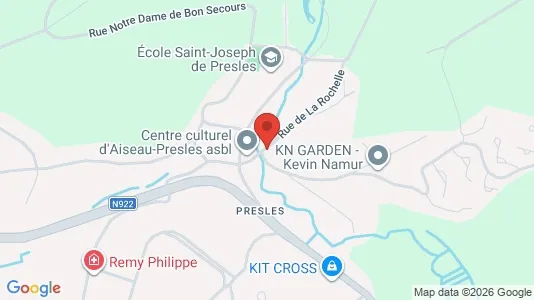 Apartments for rent i Aiseau-Presles - kort over placeringen