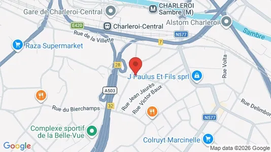 Apartments for rent i Charleroi - kort over placeringen