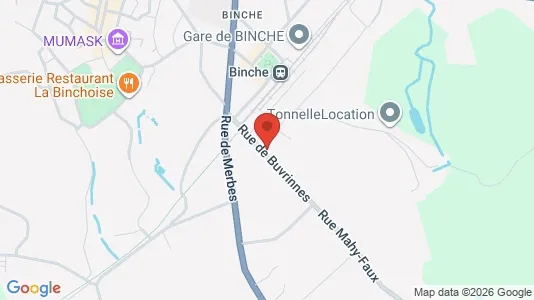 Apartments for rent i Binche - kort over placeringen