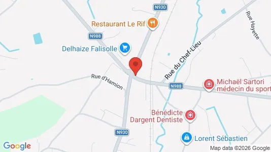Apartments for rent i Sambreville - kort over placeringen