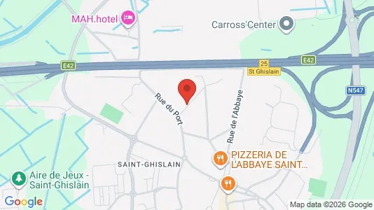 Apartments for rent i Saint-Ghislain - kort over placeringen