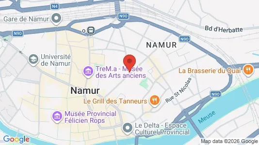 Apartments for rent i Namen - kort over placeringen